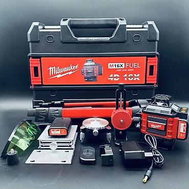 Измерительные приборы: №: 10422 Məhsulun adı: Lazer nivelir Milwaukee 4D 360D 0007654 Brend — 3