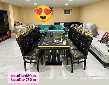 barokko: Qonaq otağı üçün, Yeni, Açılmayan, Dördbucaq masa, 6 stul — 1