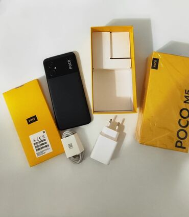 Poco: Poco M5, Новый, 128 ГБ, цвет - Черный, 2 SIM