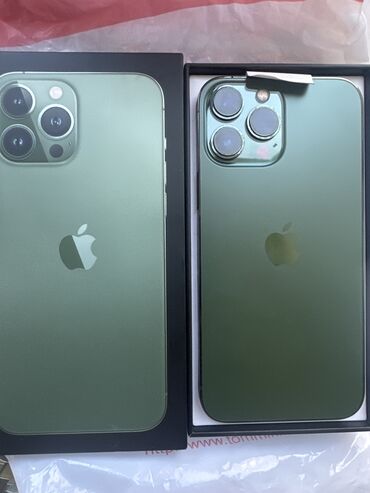 прадаю айфон: IPhone 13 Pro Max, Колдонулган, 256 ГБ, Alpine Green, Куту, 86 %