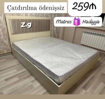 Çarpayılar: İkinəfərlik çarpayı, Bazasız, Matras ilə, Siyirməsiz — 3
