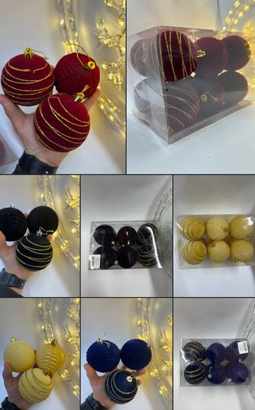 Ёлочные шары и украшения: Все виды елочных игрушек ✨🎄 Оптом и в розницу 🤗 Любые диаметры at lalafo.kg — 7 Ёлочные шары и украшения: Все виды елочных игрушек ✨🎄 Оптом и в розницу 🤗 Любые диаметры — 7