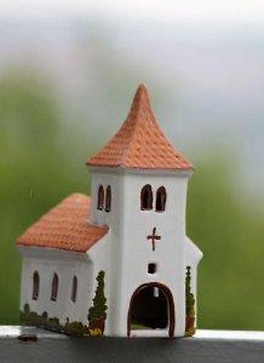 Figure: CHURCH vintage England Ceramic. Ručno slikano. Prelepa stara engeska — 7