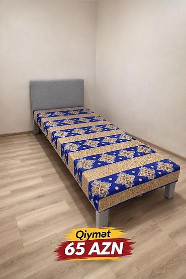 kravat tek: Tək nəfərlik çarpayı - Ölçü: təxmini 90×190 sm (vizualdan) - Rəng və — 1