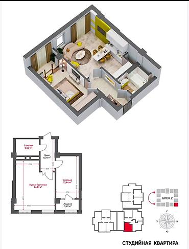 gala group: 2 комнаты, 55 м², Технопарк Элитка, 10 этаж, ПСО (под самоотделку) — 2