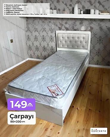 Çarpayı – 90×200 sm - Mexanizm: Açılmayan, bazasız - Sıyırma