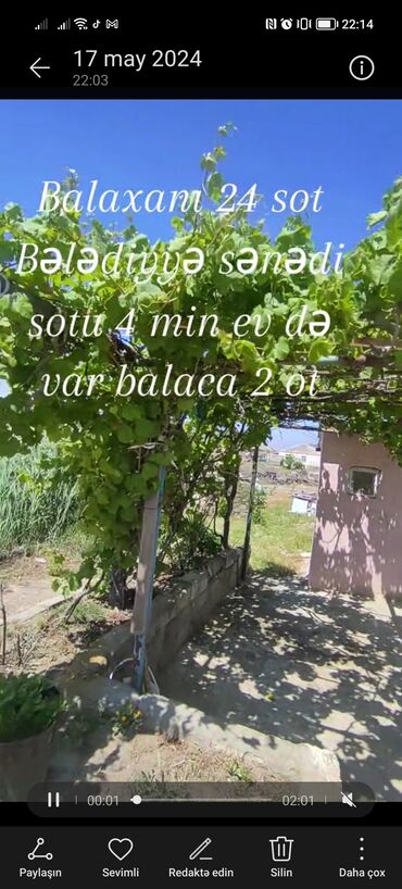 balaxanida satilan heyet evleri: 2 sot, Tikinti, Maklerlər narahat etməsin, Bələdiyyə