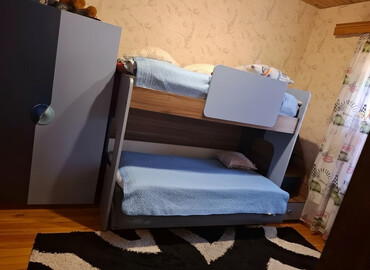 Uşaq və gənc otağı üçün dəstlər: Oğlan və qız üçün, 2 təknəfərlik çarpayı, Dolab — 1