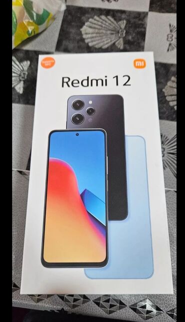 Xiaomi: Xiaomi Redmi 12, 128 GB, rəng - Qara, 
 Barmaq izi