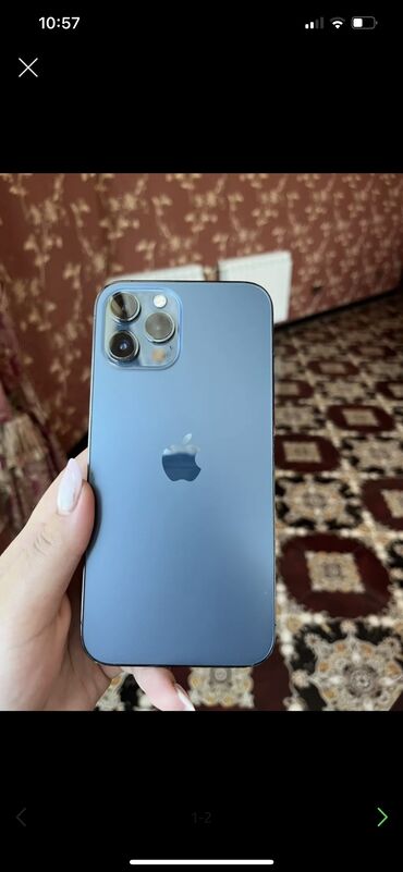 vivo pro max 2022 qiymeti: IPhone 12 Pro Max, 128 GB, Mavi