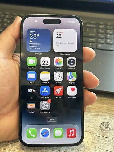 iphone pro 13: IPhone 14 Pro, 256 GB, Black Titanium, Face ID — 6