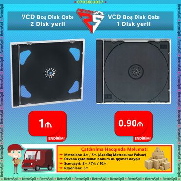 Dinamiklər və kolonkalar: DVD CD Disklər üçün şəfaf qablar Məhsullar hamısı yenidir say çoxdur