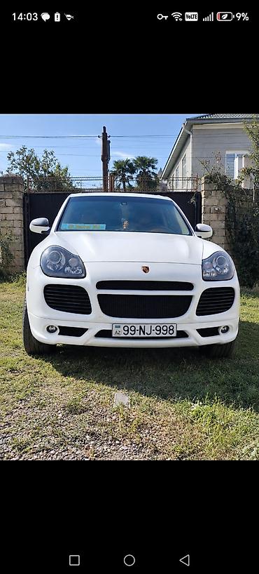 latun satisi: Porsche Cayenne, ağ rəng, 5 qapılı SUV Xarici: - Ağ kuzov — 6