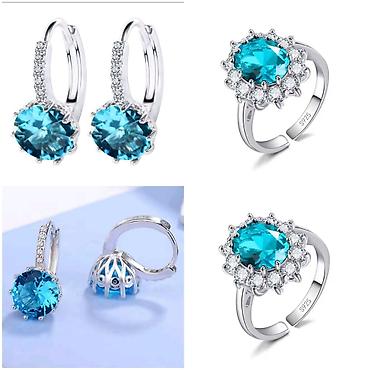 roblox ranac: Elegantni posrebreni set od dva nakita sa žigom S925 od hirurskog — 2