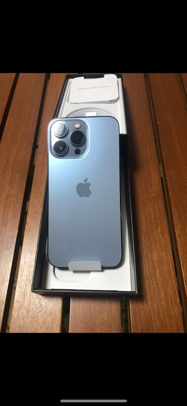 Техника для кухни: IPhone 13 Pro, 128 ГБ, Blue Titanium, Беспроводная зарядка, Face ID
