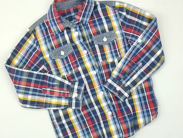 długie skarpety do legginsów: Shirt 5-6 years, condition - Very good, pattern - Cell, color - Blue