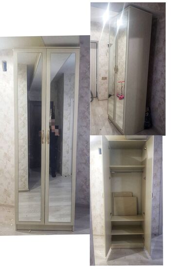 Dolablar: Açılan, 2 qapılı Düz dolab, Qarderob, paltar dolabı