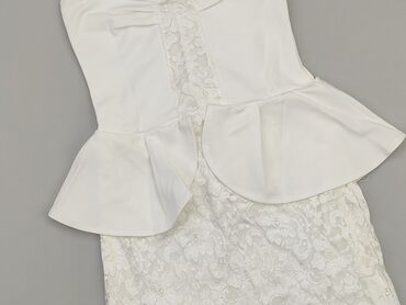 biała prosta sukienki: Sukienka, S, stan - Bardzo dobry
