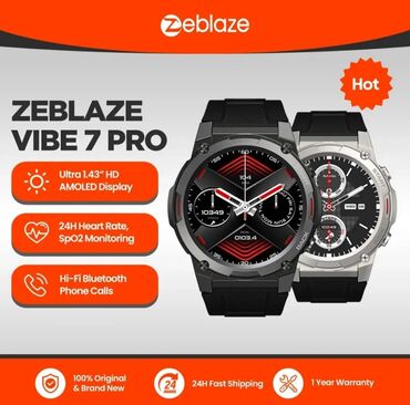 lenovo vibe x3: Yeni, Smart saat, Zeblaze, Sensor ekran, rəng - Qara