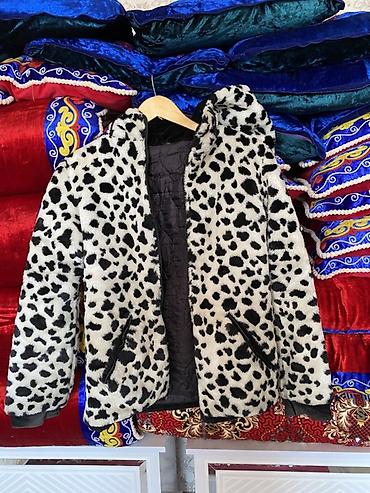 платья осень: Пуховик, Длинная модель, Made in KG, С мехом — 1