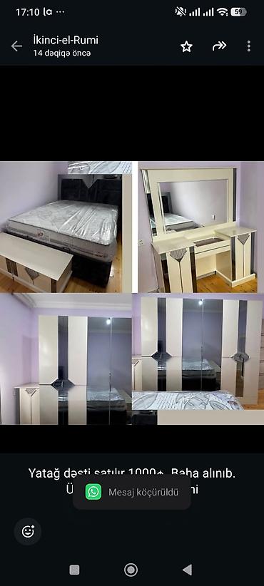 Yatağ dəsti satılır 1000₼. Baha alınıb. Ünvan Kürdəxanı &Rumi lalafo.az -da Yatağ dəsti satılır 1000₼. Baha alınıb. Ünvan Kürdəxanı &Rumi