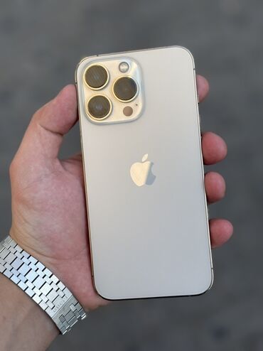ayfon 13 işlənmiş: IPhone 13 Pro, 128 GB, Qızılı, Simsiz şarj, Face ID, Sənədlərlə