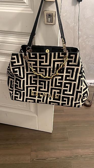 hermes deri çanta: Balmain firmasının cantasi Baha alinib. Boyuk cantadir — 1