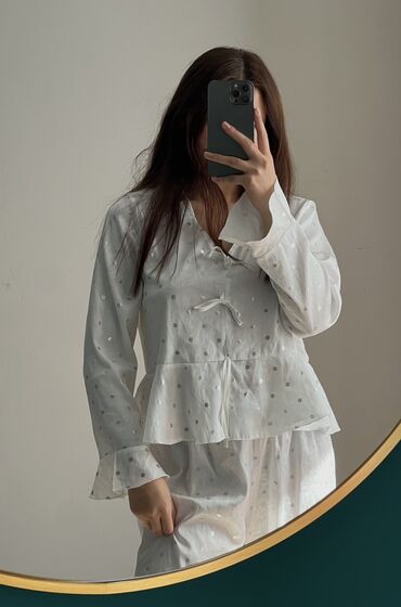 келин керек: Красивая белая пижама, одежда для дома Размер S и M Есть в наличии