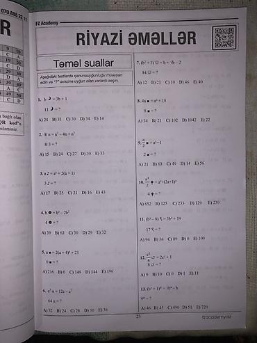 Testlər: Məhsul: FZ Academy – Məntiq (test toplusu) Təsvir: - Qara-sarı — 4