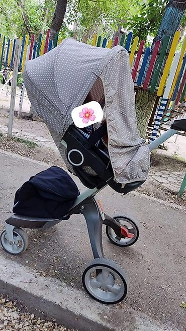 Коляска, Stokke, цвет - Серебристый, Б/у, Самовывоз — 2