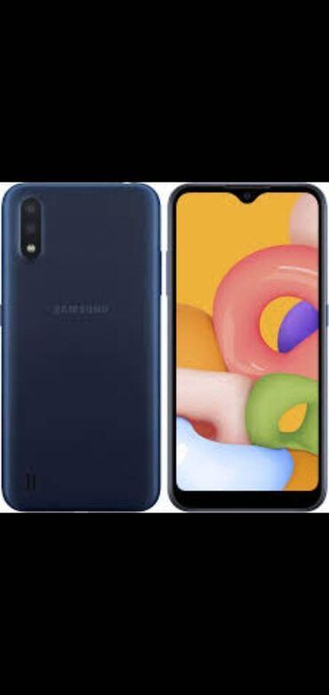 işlənmiş samsung telefonları: Samsung Galaxy A01, 16 GB, rəng - Göy