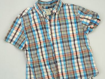 koszula safari: Shirt 7 years, condition - Good, pattern - Cell, color - Multicolored