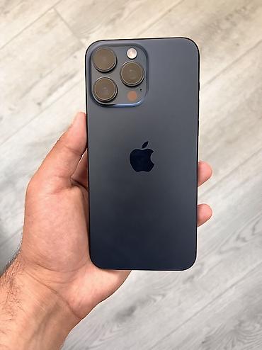 iphone 16 pro azerbaycan: IPhone 15 Pro Max, 256 GB, Blue Titanium, Face ID, Simsiz şarj — 1