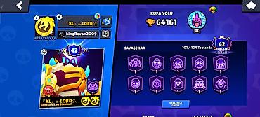 kohnə əşya: Brawl Stars hesabı - Kupa yolu: 64,161 - Prestij: 42 - Döyüşçülər — 2