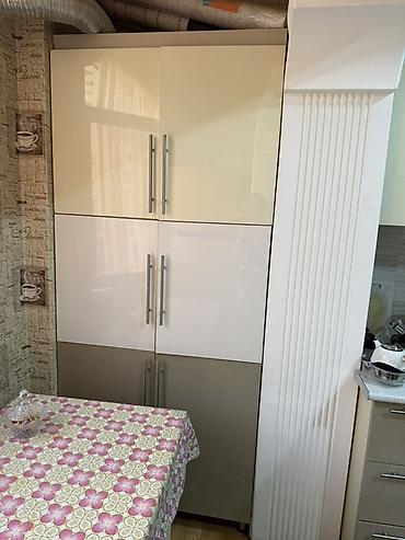 duru yağ: Mətbəx mebeli dəsti - Parlaq krem və bej rənglərdə MDF/Laminate — 7