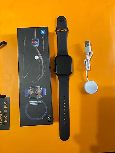 apple watch series 11: Продаю Смарт‑часы S11 (Series 11) - Экран: прямоугольный — 3
