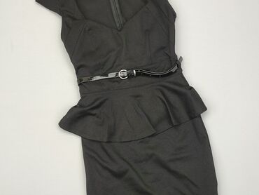 czarne bluzki bez rękawów: Sukienka, XS, stan - Dobry