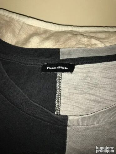 Majice: Majica na kratke rukave, L, Diesel, bоја - Crna, Pamuk — 6