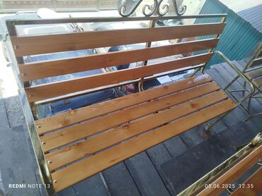 Скамейки: Скамейка Металл, Со спинкой, Без крыши — 7