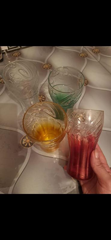 vesiqe qablari: Stəkanlar, rəng - Ağ, Şüşə, 4 ədədli dəst, 200 ml, Türkiyə — 1
