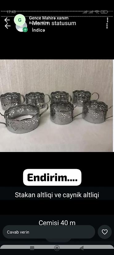 sam qabi: Tecılı köçle bağli satılır münasib qiymətə ətraflı məlumat üçün VP — 4