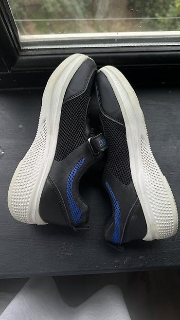 Детская обувь: Кроссовки Skechers для мальчика - Цвет: черный с синими вставками — 3