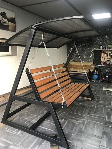 Скамейки: Скамейка Металл, Со спинкой — 19