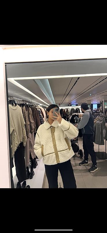 zara дубленка: Дубленка, Авиатор, Китай, Короткая модель, Оверсайз, L, XL, 2XL — 2