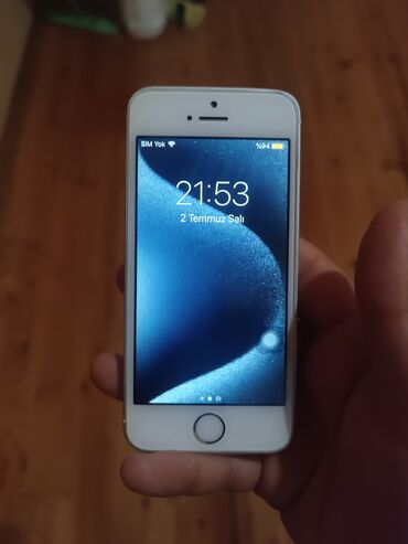 Apple iPhone: IPhone 5s, 16 GB, Gümüşü, Barmaq izi