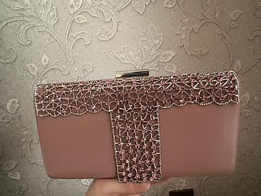 Çantalar: Zərif axşam/clutch çantası - Rəng: pudra-çəhrayı 35 azn alınıb, 2 — 1