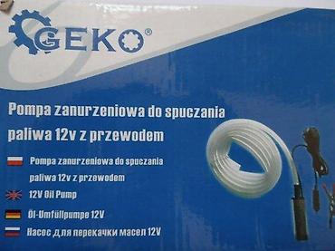 Ostali alati i mašine: GEKO 12V potopna pumpa za gorivo/vodu – set Opis: - Kompaktna potopna — 7
