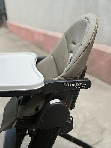 peg: Стульчик для кормления, Б/у, Peg perego, Трансформер, цвет - Серый — 4