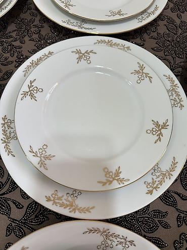 Наборы посуды: Винтаж! Классика! Столовый сервиз из белоснежного фарфора с позолотой — 8
