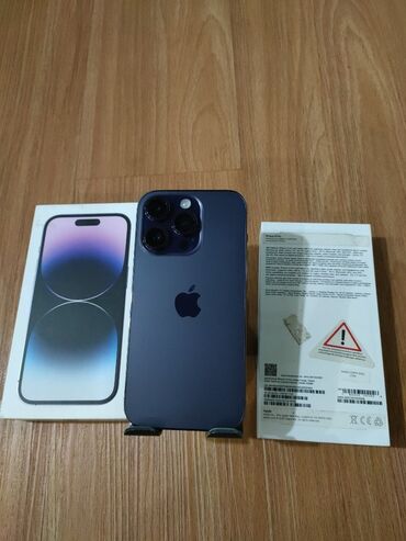 купить б у газовую плиту: IPhone 14 Pro, 256 GB, Deep Purple, Zəmanət, Simsiz şarj, Face ID
